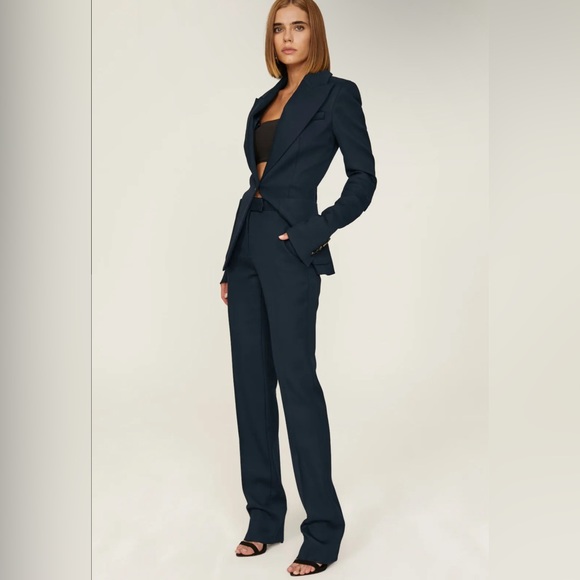 🖊️MARINA MOSCONE NAVY SMOKING TROUSERS 🖊️ - Picture 3 of 7